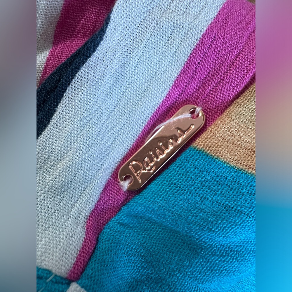 $50 Raisins Women’s Multicolor Striped Cover-Up Pants Swimsuit Size Medium NWT - Picture 8 of 11